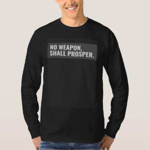 T-shirt Hébreu Israélite AUCUNE ARME FORMÉE CONTRE MOI NE