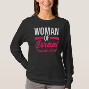 T-shirt Hébreu Israélite Chrétienne Femme D'Israël Proverb