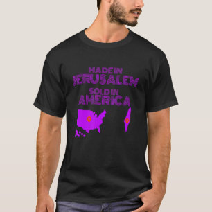 T-shirt Hébreu Israélite Fabriqué À Jérusalem Vendu En Amé