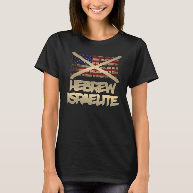 T-shirt Hébreu Israélite Vêtements Juda Pas Africain Améri (Devant)