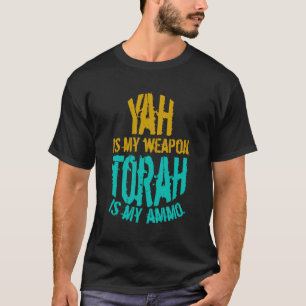 T-shirt Hébreu Israélite Vêtements Yah Est Mon Arme Juda T