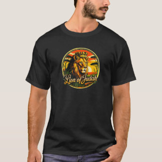 T-shirt Hébreu Israélite YHWH Lion de Juda Yahweh Rastafa
