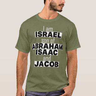 T-shirt Hébreu noir israélite