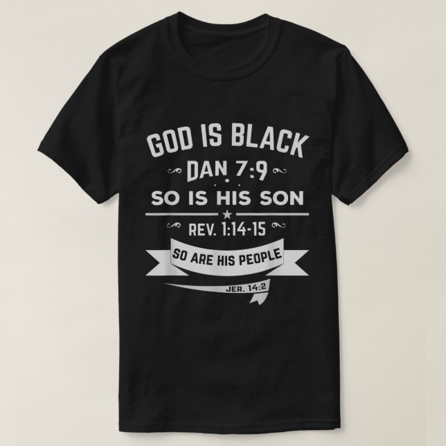 T-shirt Hebrew Israelite Clothing God is Black Womens (Design devant)