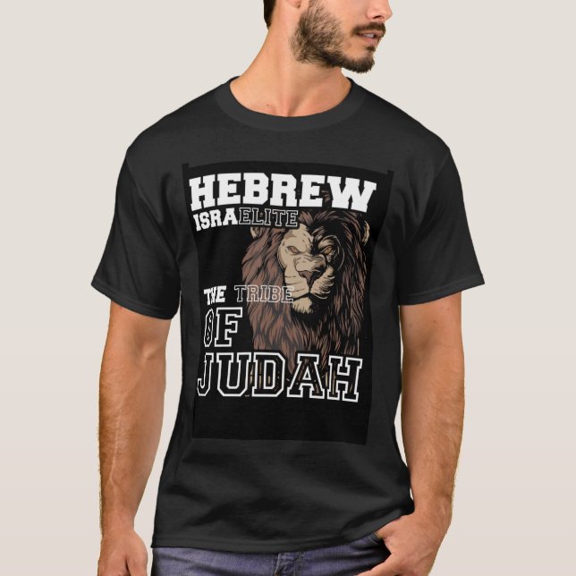 T-shirt Hebrew Israelite Tribe of Judah toon (Devant)