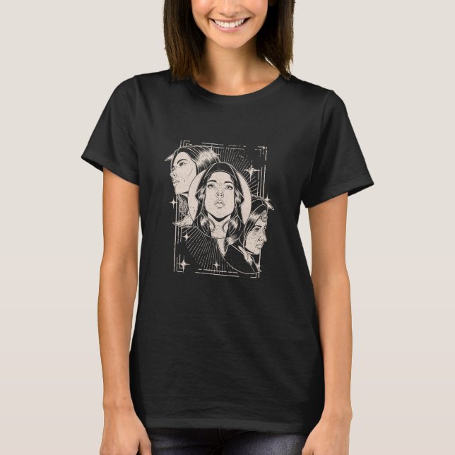 T-shirt Hecate Triple Lune déesse Sorcière moderne Pagan Y (Devant)