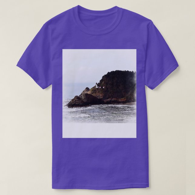 T-shirt Heceda Head Lighthouse croisé (Design devant)