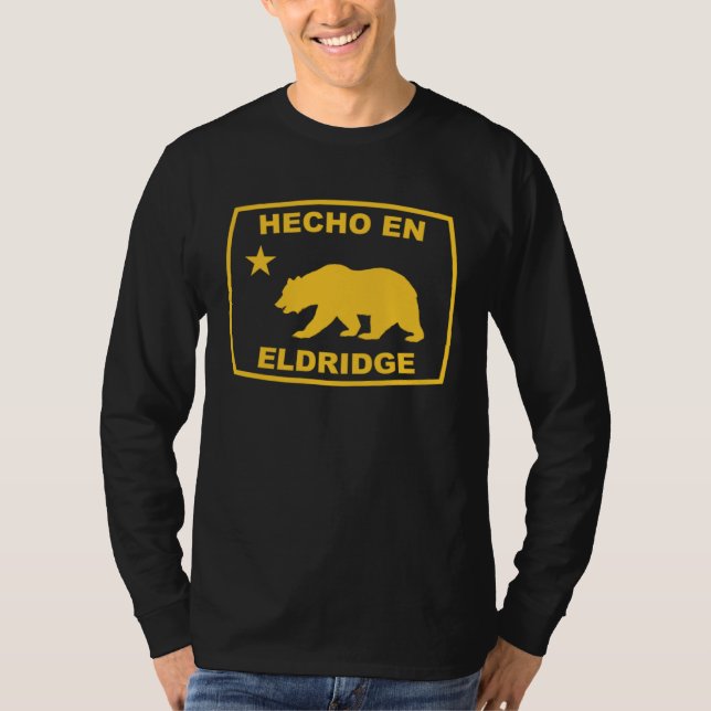 T-shirt Hecho en Eldridge California Republic Pacific Coas (Devant)