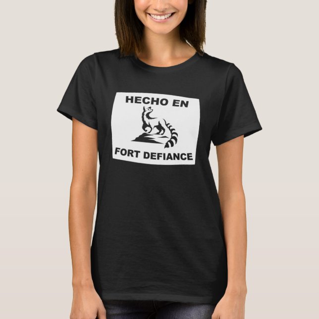 T-shirt Hecho en Fort Defiance Arizona Ringtail State Anim (Devant)