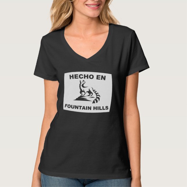 T-shirt Hecho en Fountain Hills Arizona Ringtail State Ani (Devant)