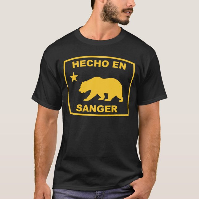 T-shirt Hecho en Sager California Republic Pacific Coast (Devant)