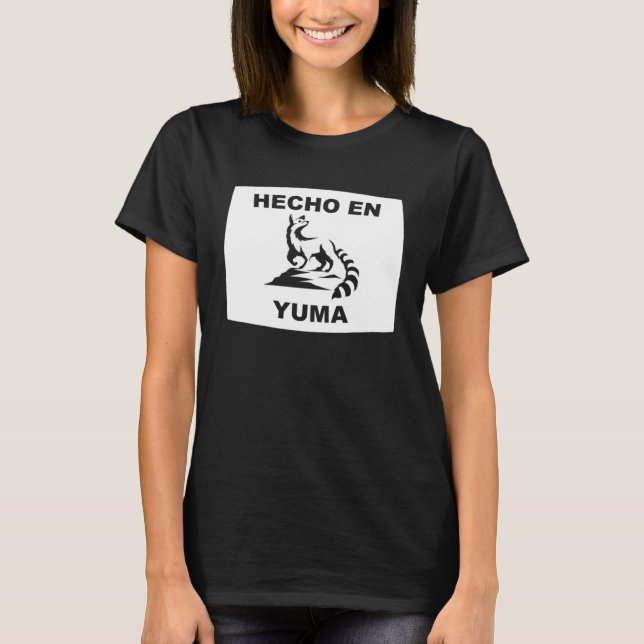 T-shirt Hecho en Yuma Arizona Ringtail State Animal (Devant)