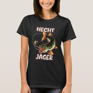 T-shirt Hecht Jäger Fisherman Design Pike Motif