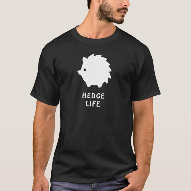 T-shirt Hedge Life - Woodland Hedgehog Design (Devant)