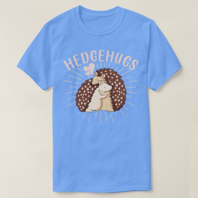 T-shirt Hedgehog Couple Cute Valentines Day (Design devant)
