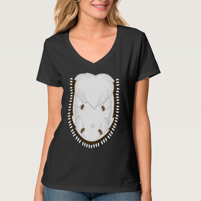 T-shirt Hedgehog Halloween Costume Cute Belly Hairy Men Wo (Devant)