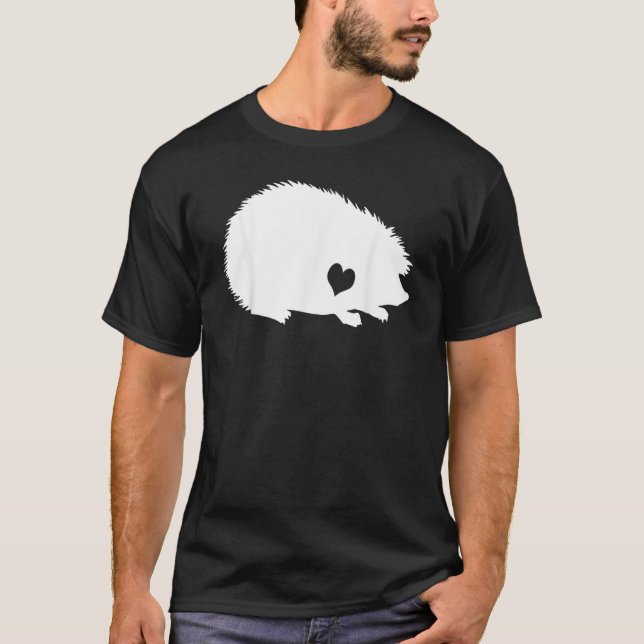 T-shirt Hedgehog Love Heart Hedgehog Costume  Hedgehog (Devant)
