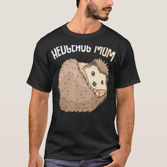 T-shirt Hedgehog Maman Femmes Filles (Devant)