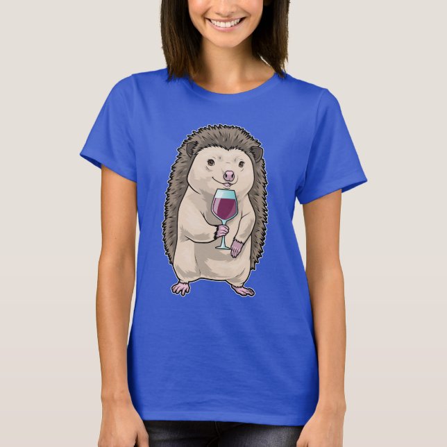 T-shirt Hedgehog Red wine (Devant)