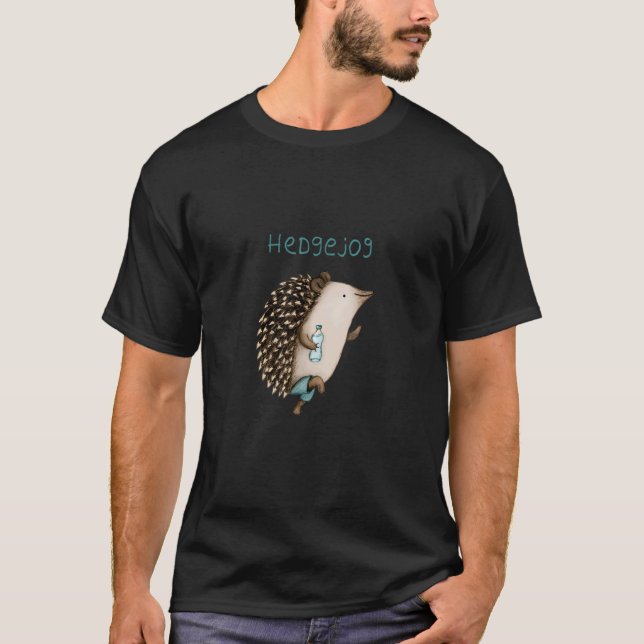 T-shirt Hedgejog Running Hedgehogs Hedgehogs Apparel 1 (Devant)