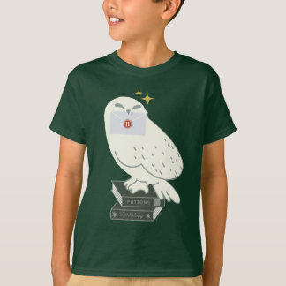 T-shirt Hedwig avec lettre dessin fantaisiste