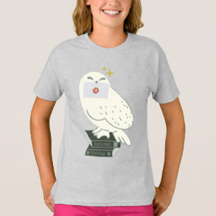 T-shirt Hedwig avec lettre dessin fantaisiste