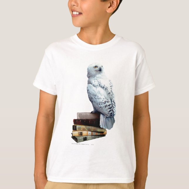 T-shirt Hedwig sur les livres (Devant)