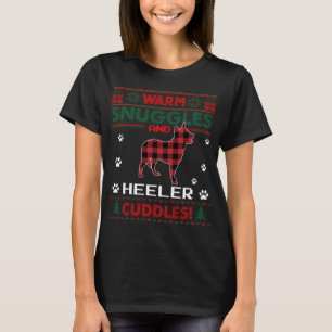 T-shirt Heeler Amoureux des chiens de Noël Pyjama Chemise
