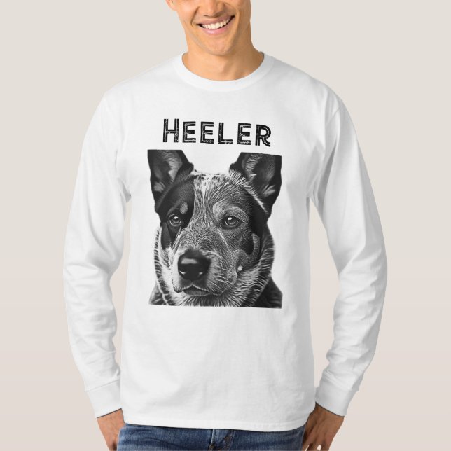 T-shirt Heeler Blue Heeler Chien (Devant)