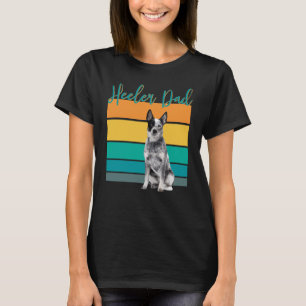 T-shirt Heeler Papa I Australian Cattle Chien I Fami domes