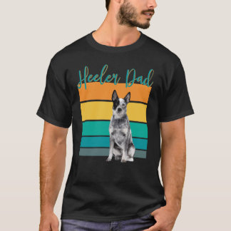 T-shirt Heeler Papa I Australian Cattle Chien I Fami domes