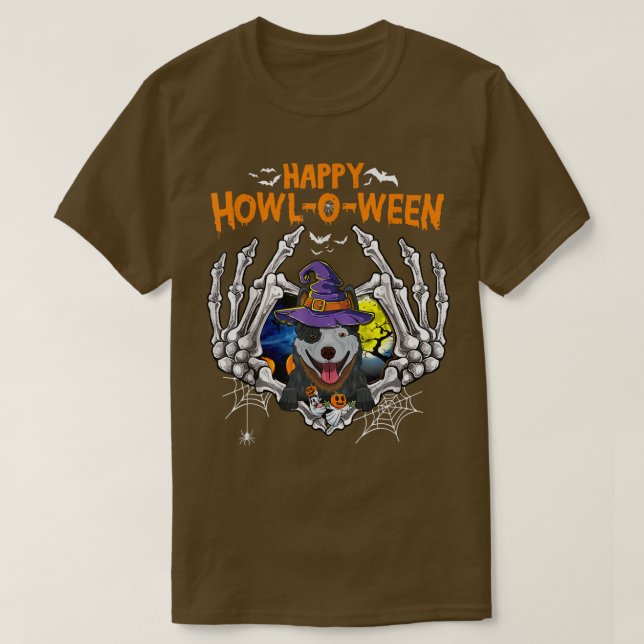T-shirt Heeler Skeleton  (Design devant)