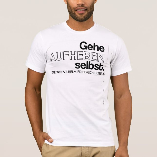 T-shirt Hegel Aufheben T (Devant)