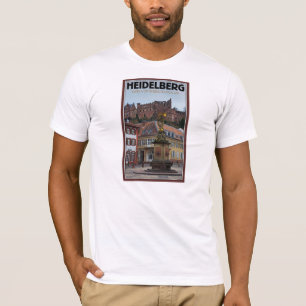 T-shirt Heidelberg - statue et château
