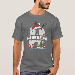 T-shirt Heidi Christmasw Heidi Nom pour les Noël drôles