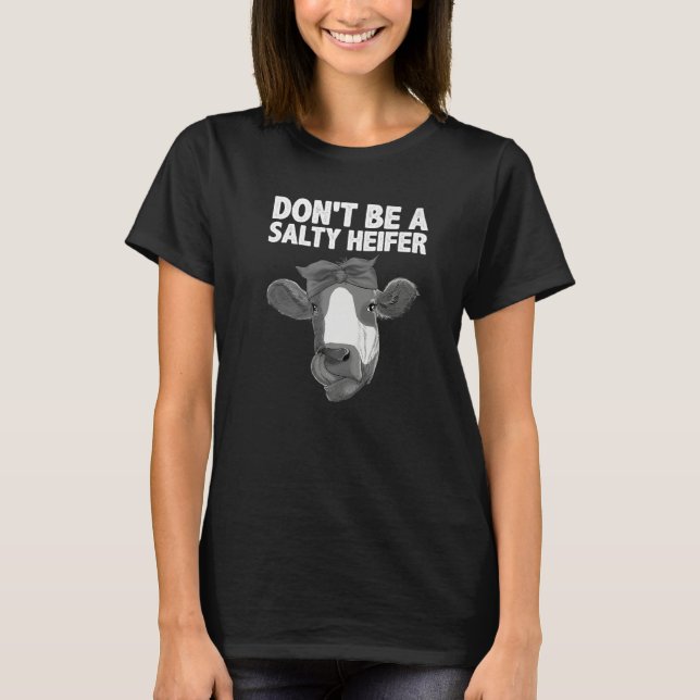 T-shirt Heifer For Women Girls Heifer Dairy Cow (Devant)