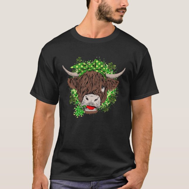 T-shirt Heifer St Patrick s day Cow Shamrock Patricks day (Devant)