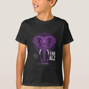 T-shirt Heimer fin de sensibilisation à l'éléphant pourpre