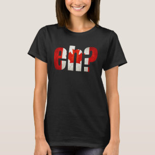 T-shirt Hein Canada Flag Feuille d'érable Vintage fête du