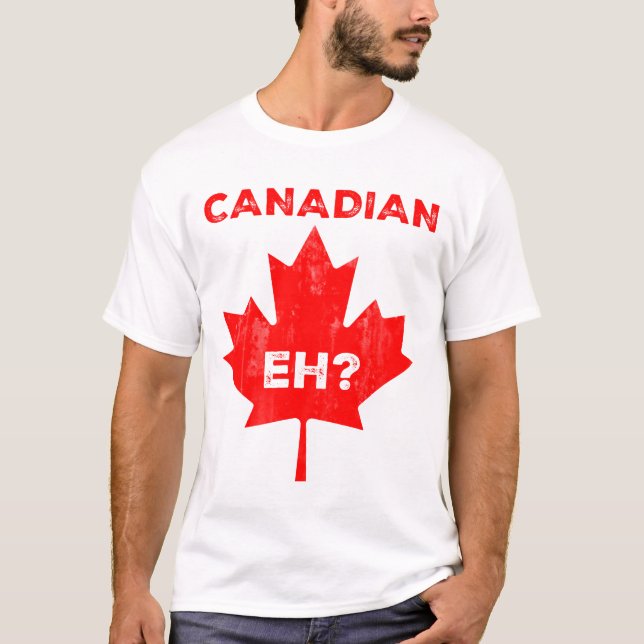 T-shirt Hein canadien ? Feuille d'érable (Devant)
