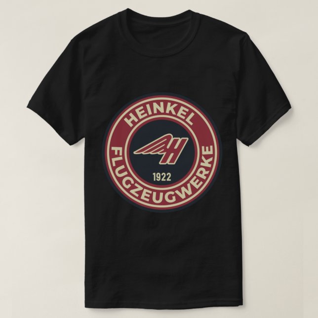 T-shirt Heinkel Flugzeugwerke - Sticker de logo rond.png (Design devant)