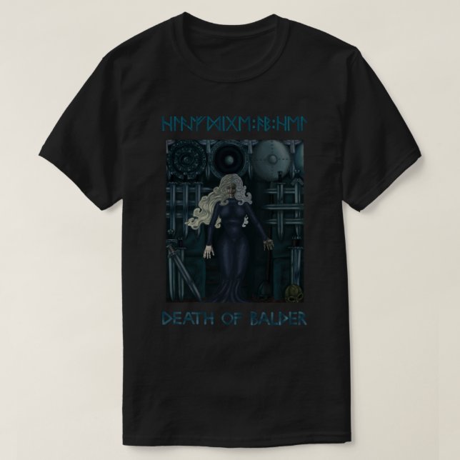 T-shirt Hel The Goddess of Hellheim. The Death of Balder. (Design devant)
