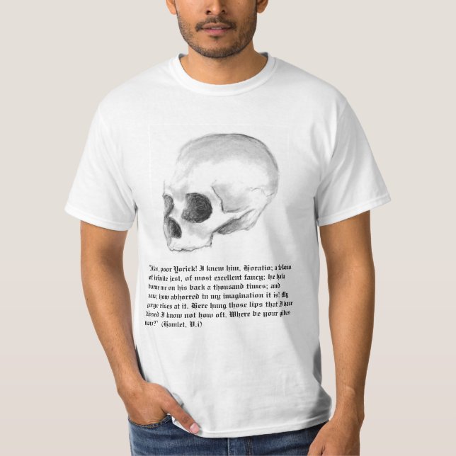 T-shirt Hélas, Yorick pauvre ! (Devant)