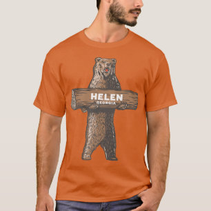 T-shirt Helen Georgia GA Growling Ours Vacances Souvenir P