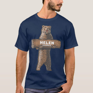 T-shirt Helen Géorgie GA Ours qui grogne Souvenir de vacan