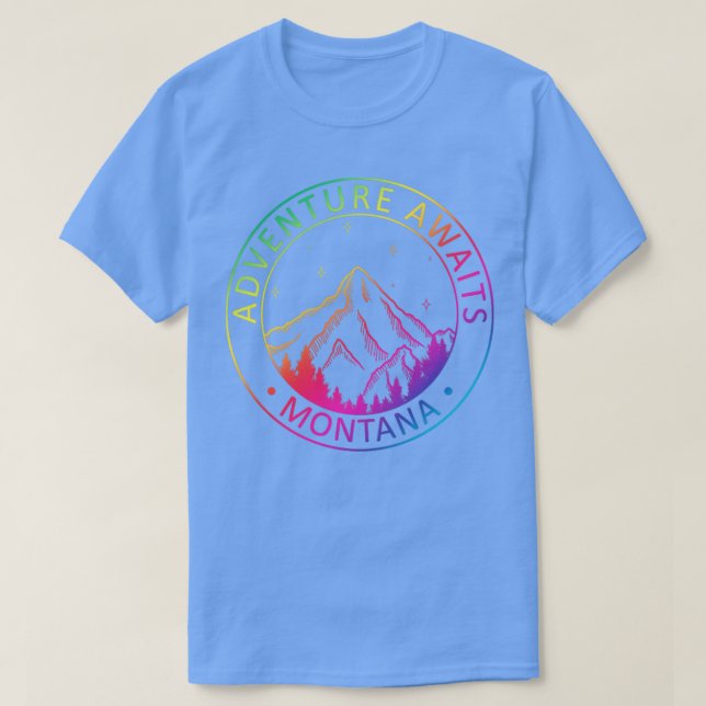 T-shirt Helena Bozeman Missoula Kalispell Whitefish Montan (Design devant)