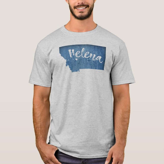 T-shirt Helena Montana Wood Grain (Devant)