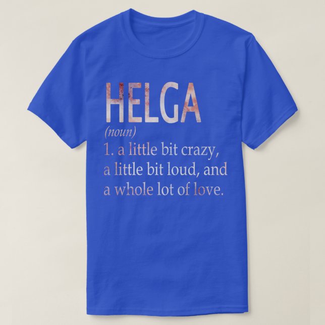 T-shirt Helga Fille Nom Définition (Design devant)