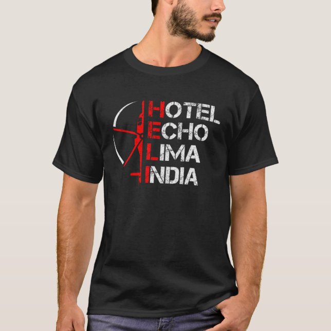 T-shirt Helicopter for Pilots (Devant)