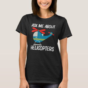 T-shirt Hélicoptère Cool Pour Hommes Femmes Avion Aviation